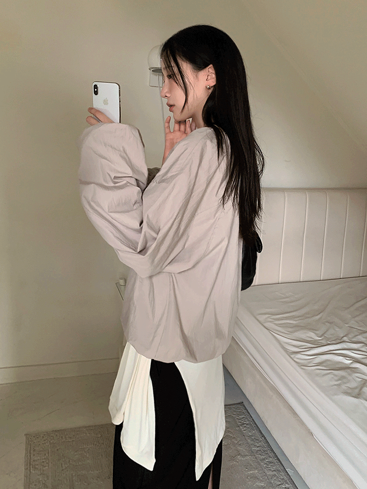 clay banding blouse (3color)