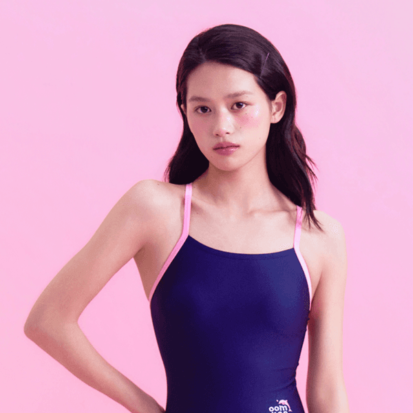 핑크 플래시 수영복 [츄잉캔디] [싱글백] [세미하이컷]