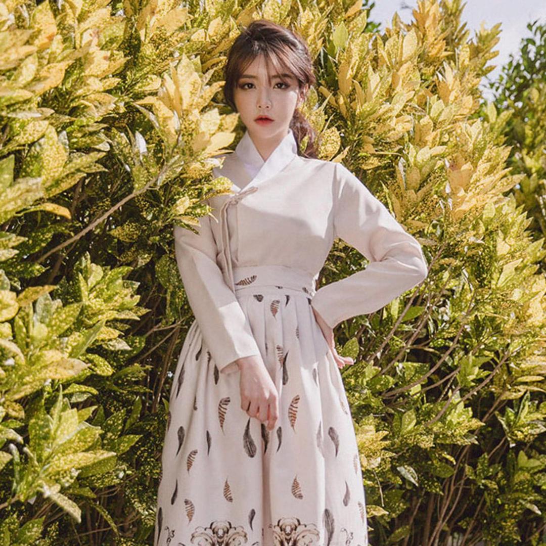 생활한복세트 목련화 저고리 + 벚나은 허리치마 벚꽃여행ver.