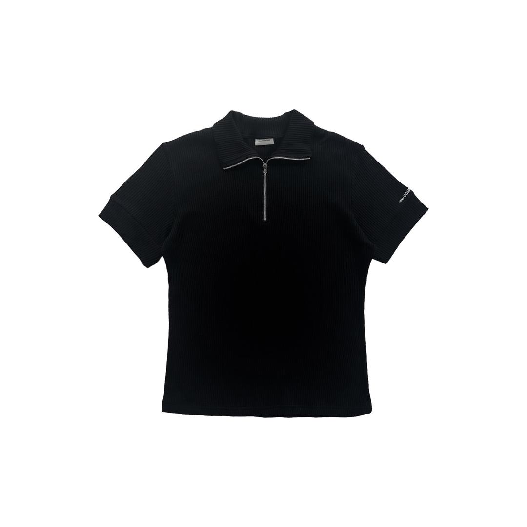24-003 SHORT SLEEVE PULLOVER (BLACK)