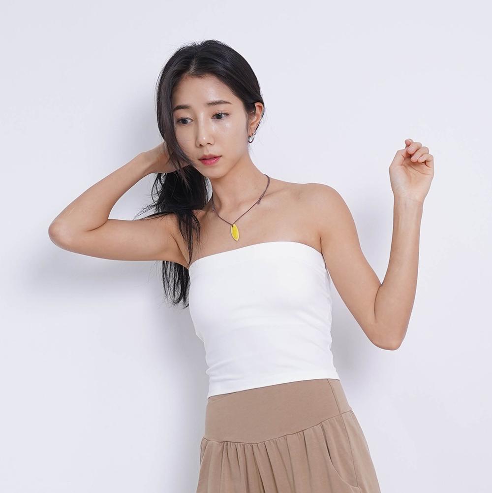 오프숄더 이너 캡내장 크롭탑 튜브탑 5color