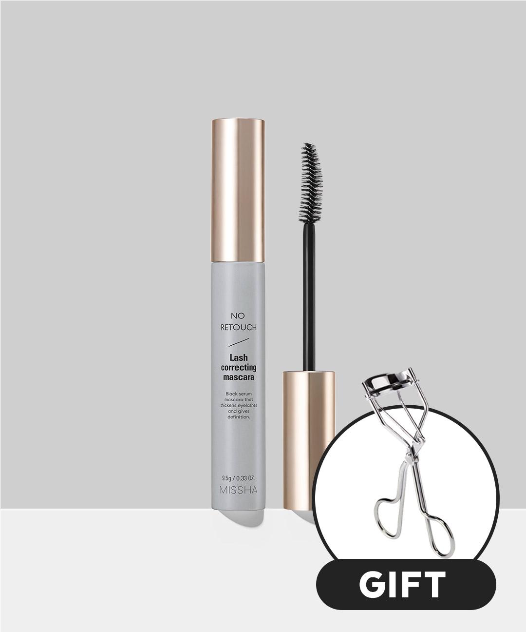 미샤 ⭐단독 선 런칭⭐노 리터치 보정 카라 블랙 9.5g (+뷰러 증정)
