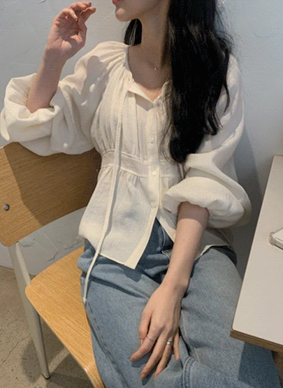 라망 셔링 블라우스 2color