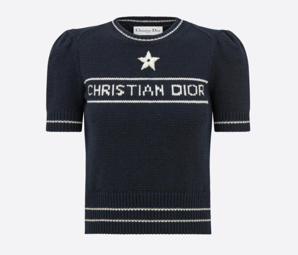 크리스찬 디올 반팔 스웨터 니트 224S09AM308 X5800