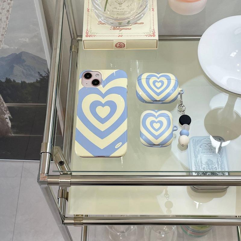 앱스트랫) HEART BEAM (LEMON BLUE) 폰 케이스