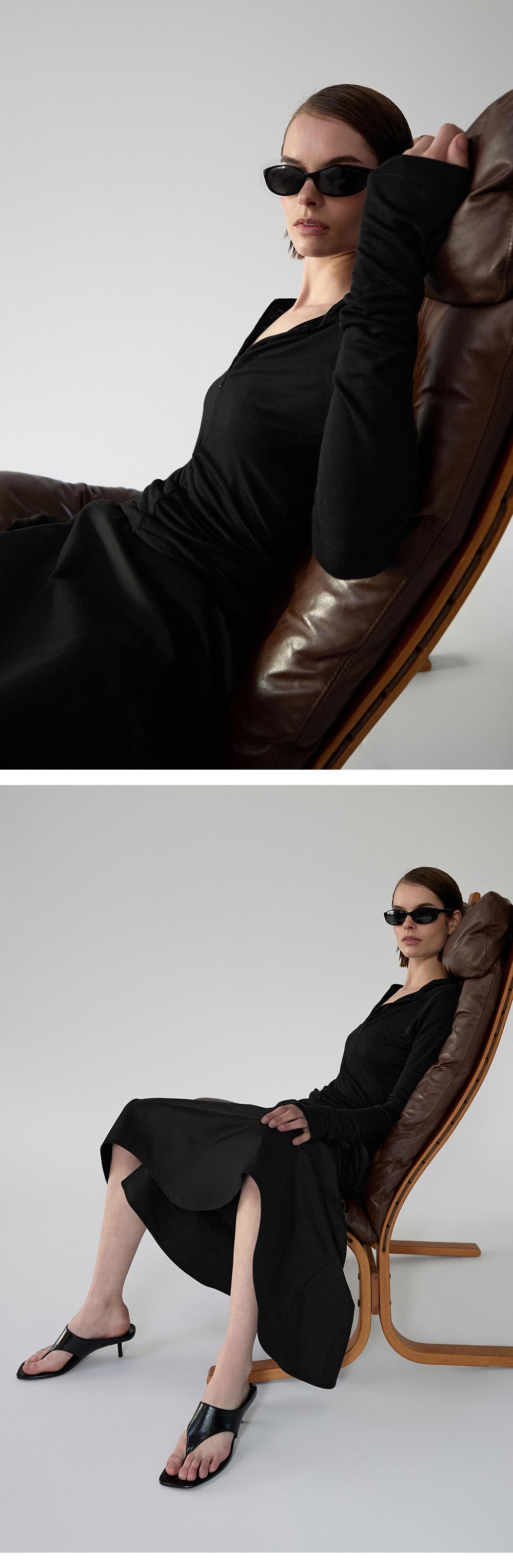 ONE * 후드집업티셔츠_블랙