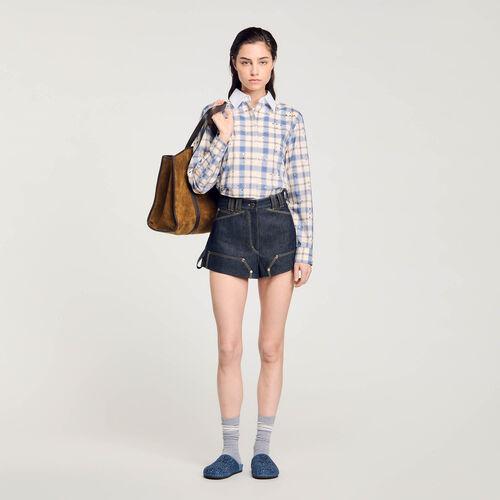 Short en jean brut | Sandro FR