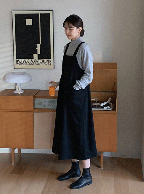 샌드 피치 뷔스티에 롱 원피스 (ops)