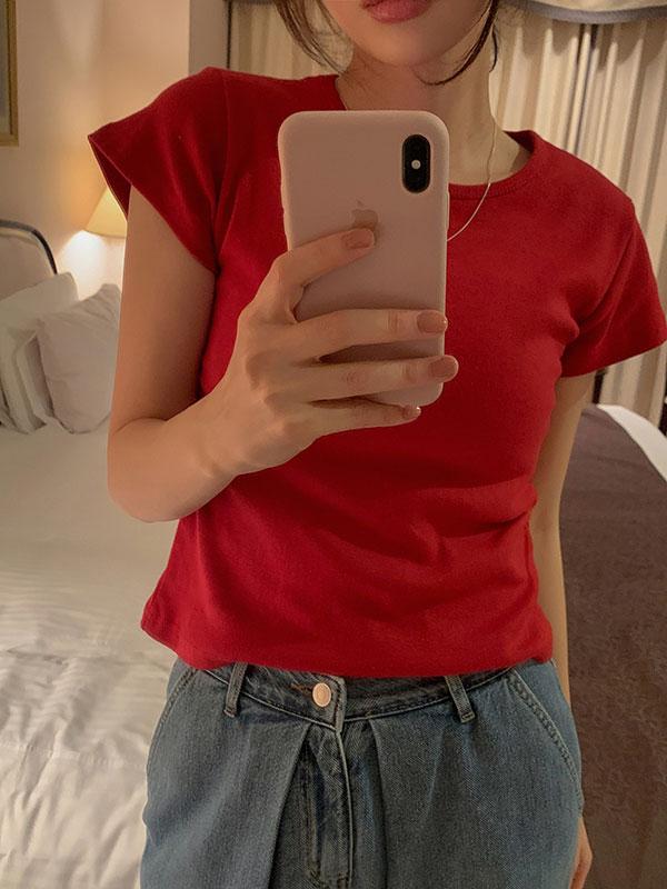 프렌치오브 [🔥반팔정착템/10만장돌파][MADE]제인 라운드넥 코튼 반팔 티셔츠 (반팔/긴팔/크롭/슬림핏/스탠다드핏ver)(12color)