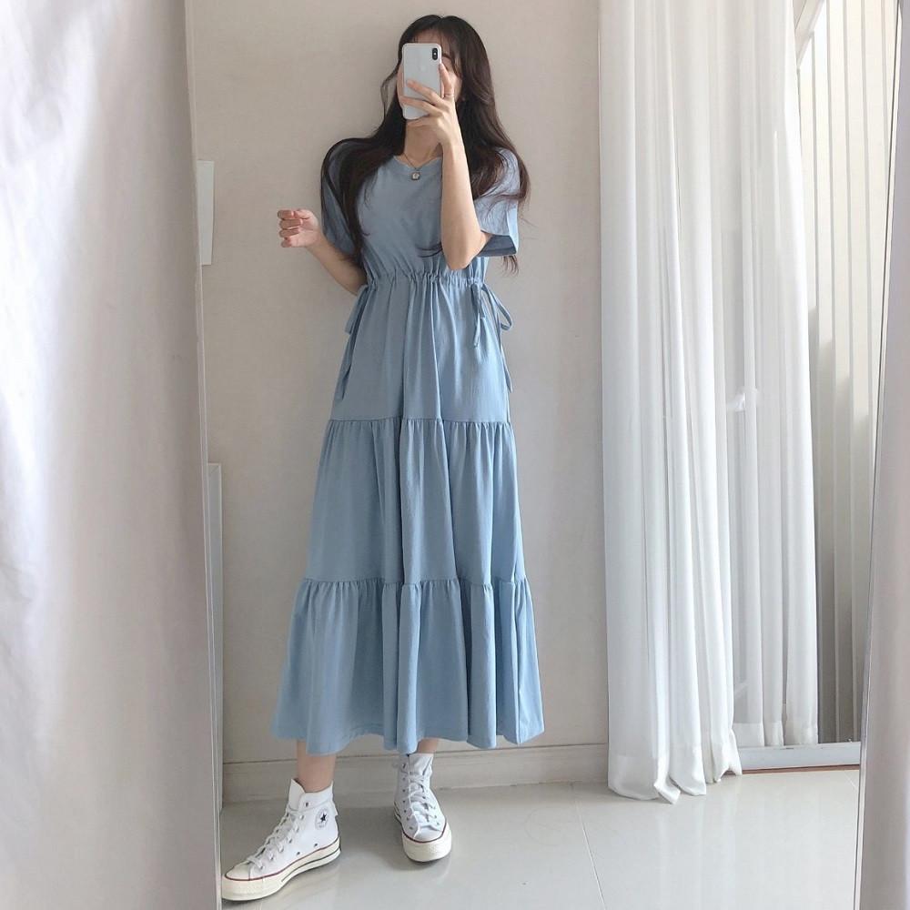 캉캉원피스 여름롱원피스 키작녀원피스 바캉스룩 66사이즈