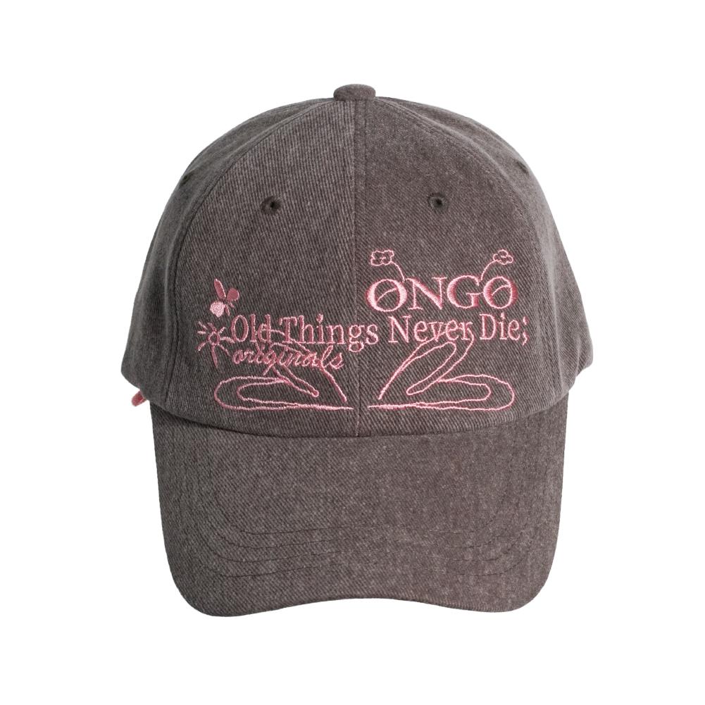 Denim Flower Knot Cap_Vintage Brown