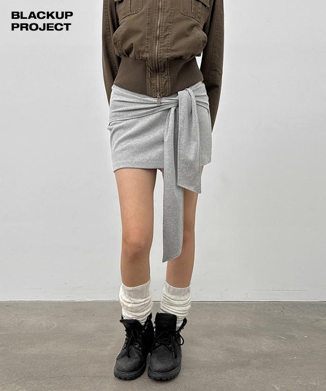 블랙업 [가을신상🍂/MADE] 제토 스트랩 미니 스커트