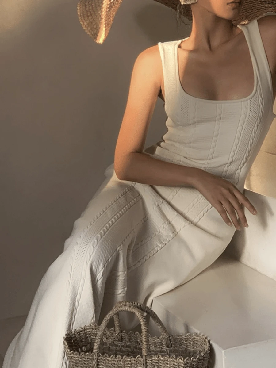 (3차리오더) 니트 퀄트 원피스 - 당일출고