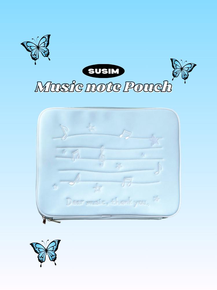 수심 Music Note Pouch 음표 노트북 가방 맥북 아이패드 13 15인치