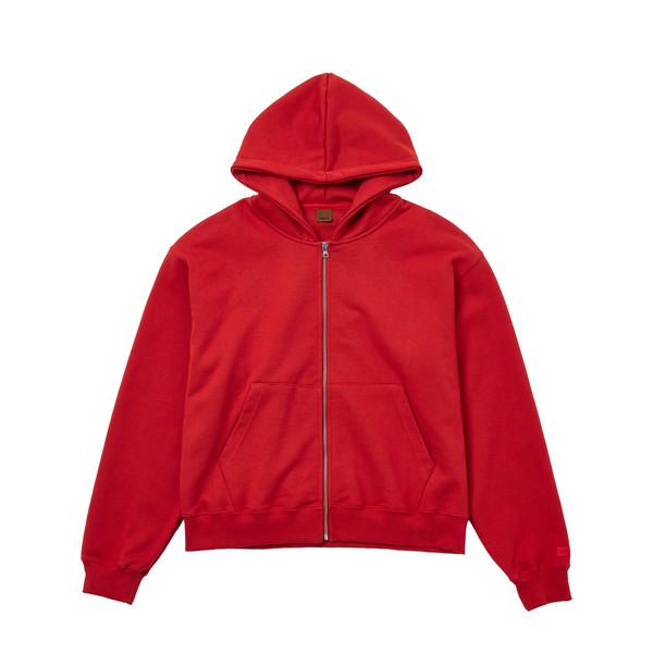 Boyfriend Hoodie Zip-Up(Red)