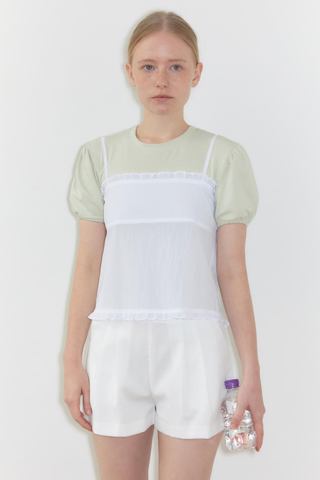 Layered Frill Blouse (White)