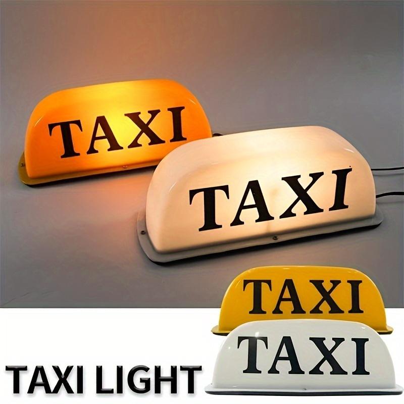 택시 전구 방수 흰색 노란색 쉘 LED 12V 자동차 택시 지붕 상단 표시 등 램프