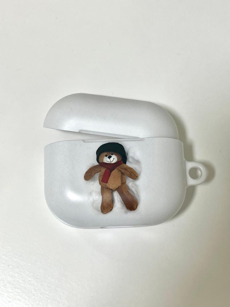 [모이시리즈] snow field bear airpods case