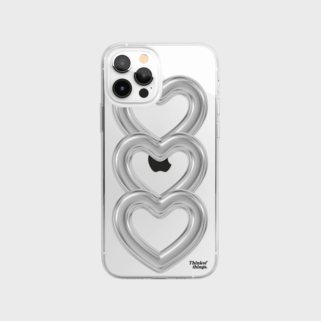 Ring Heart Jelly Hard Phone Case