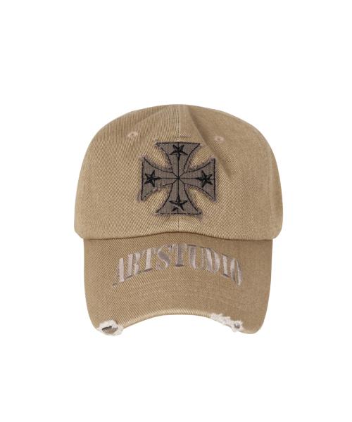 CROSS DESTROYED CAP (BEIGE)