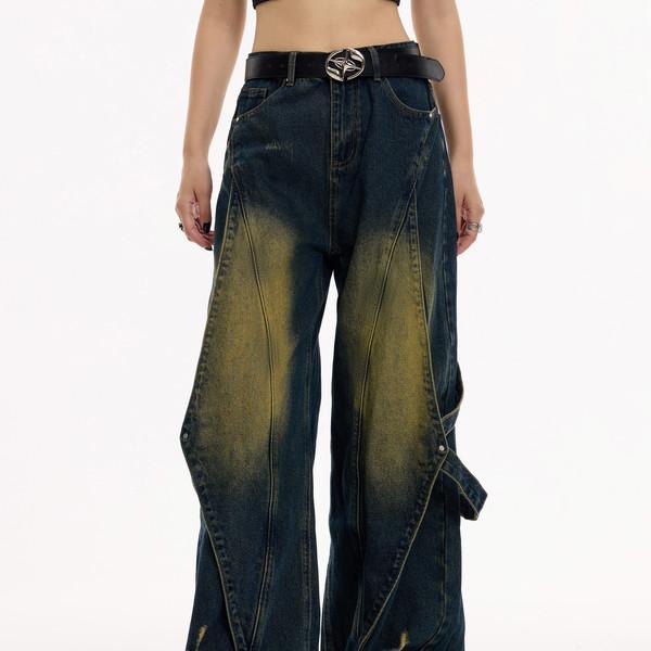 Retro Heavy Duty Washed Jeans
