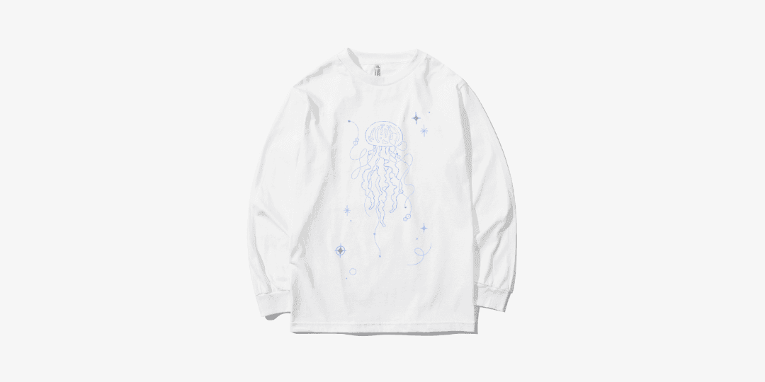 해파리 (blue line)_long sleeve