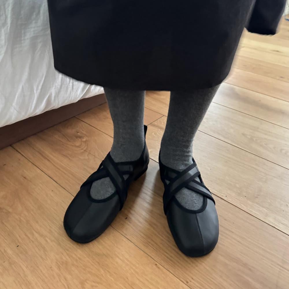 디에고 코지 엑스 플랫 슈즈 (2col) 블랙 브라운