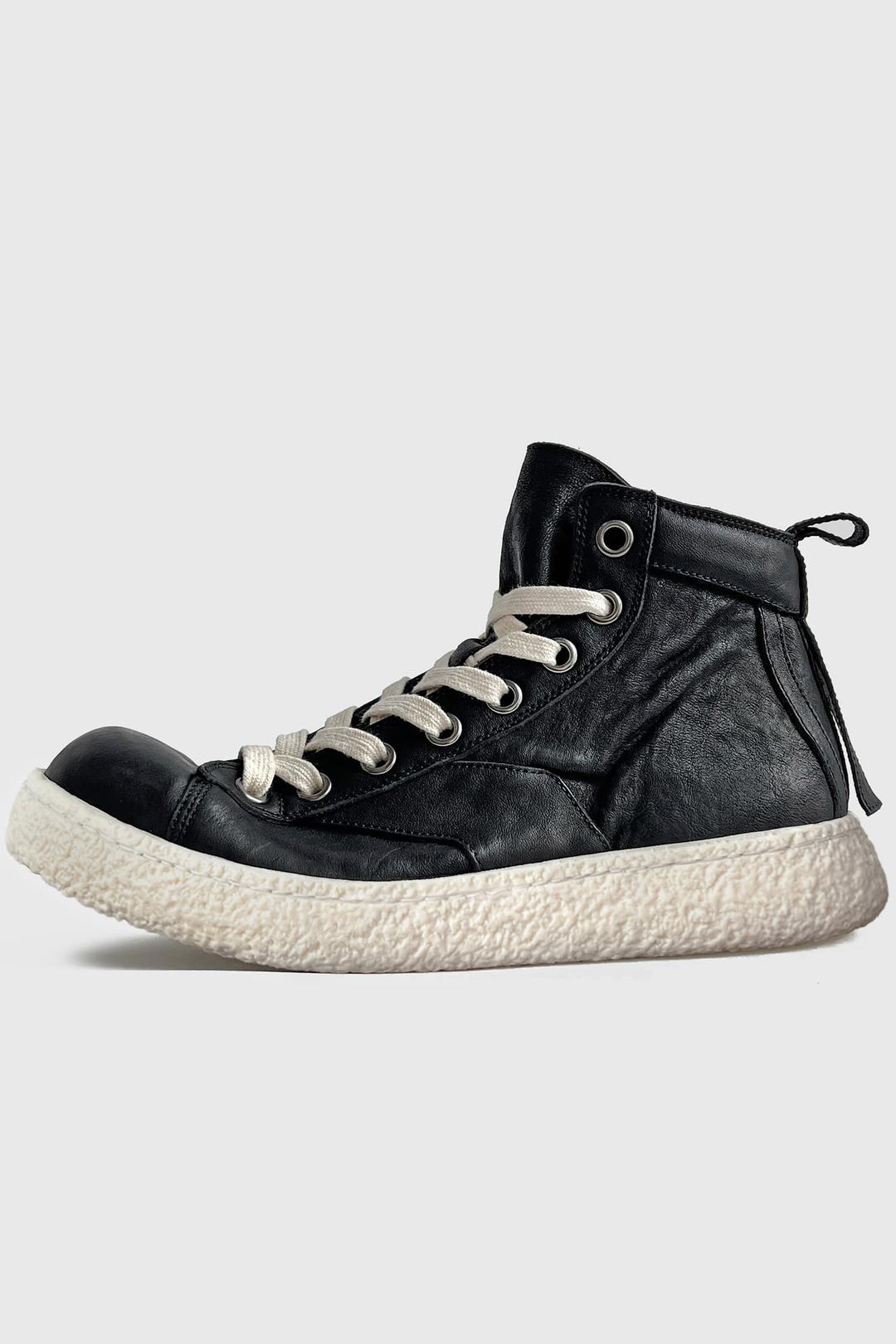 [이모셔널 스니커즈] 'Emotional\' Horse leather Mid : New Black Cure