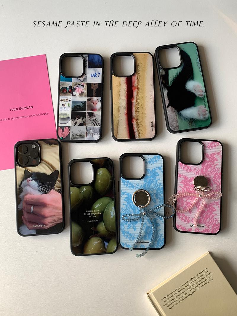 수심 Feel Mood Case 필 무드 아이폰 케이스 아이폰 리본 키링 고양이 감성