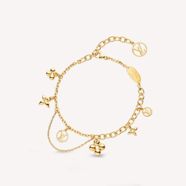 루이비통 LV 서클 모노그램 플라워 블루밍 서플 팔찌 M64858