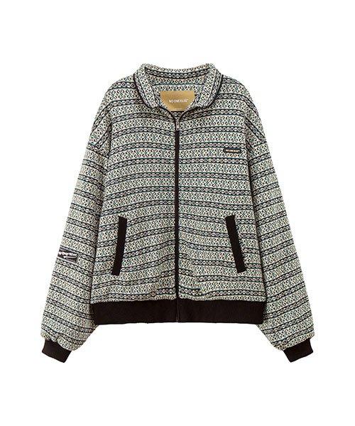 Floral Stripe Loose Fit Cardigan