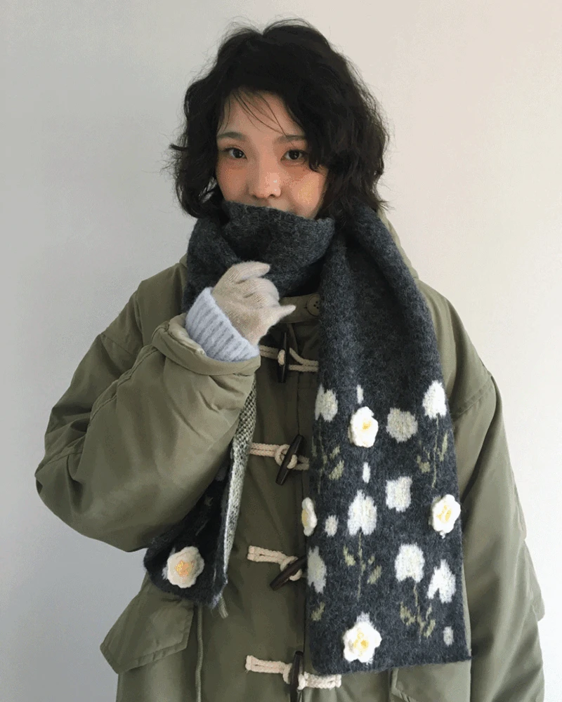 [오늘출발]데이지 울터치 머플러 (2color) * 전 컬러 당일 발송 가능!