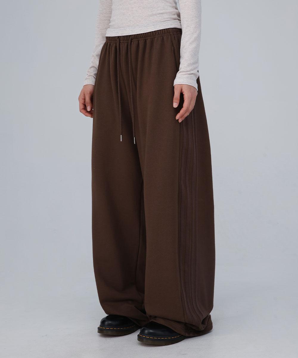 유원 트랙 팬츠 브라운
