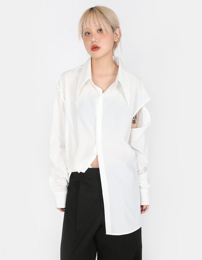 나잇 탈부착 오버 셔츠