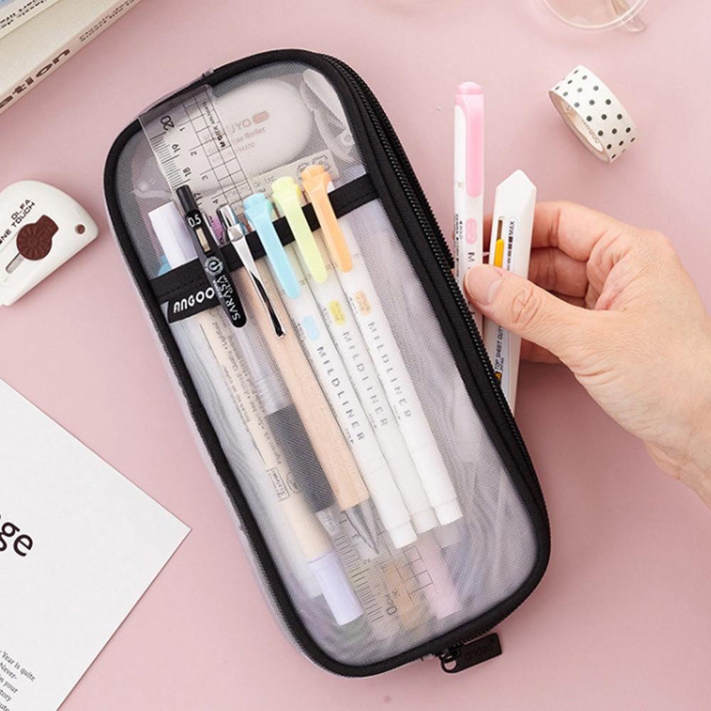 대용량파우치 수납 투명 망사 파우치