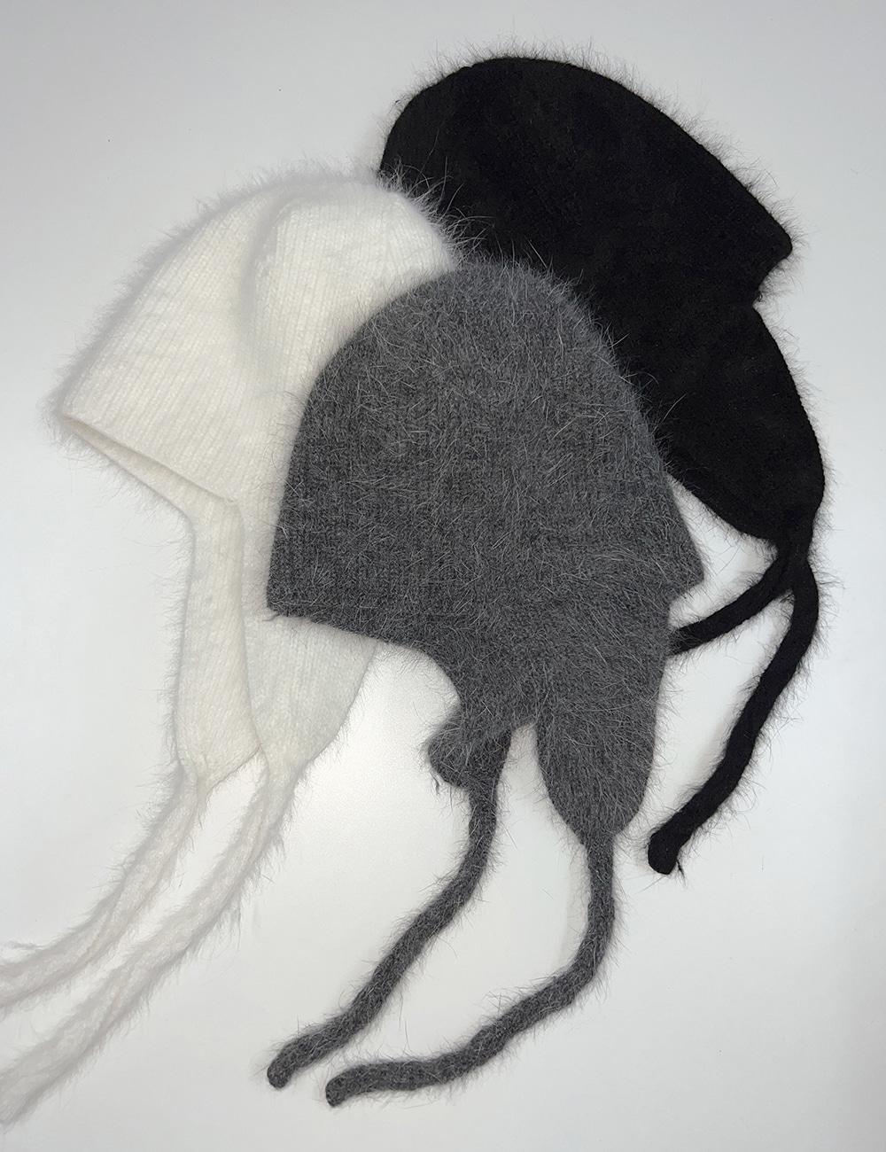 ANGORA PILOT BEANIE / 앙고라 파일럿 비니