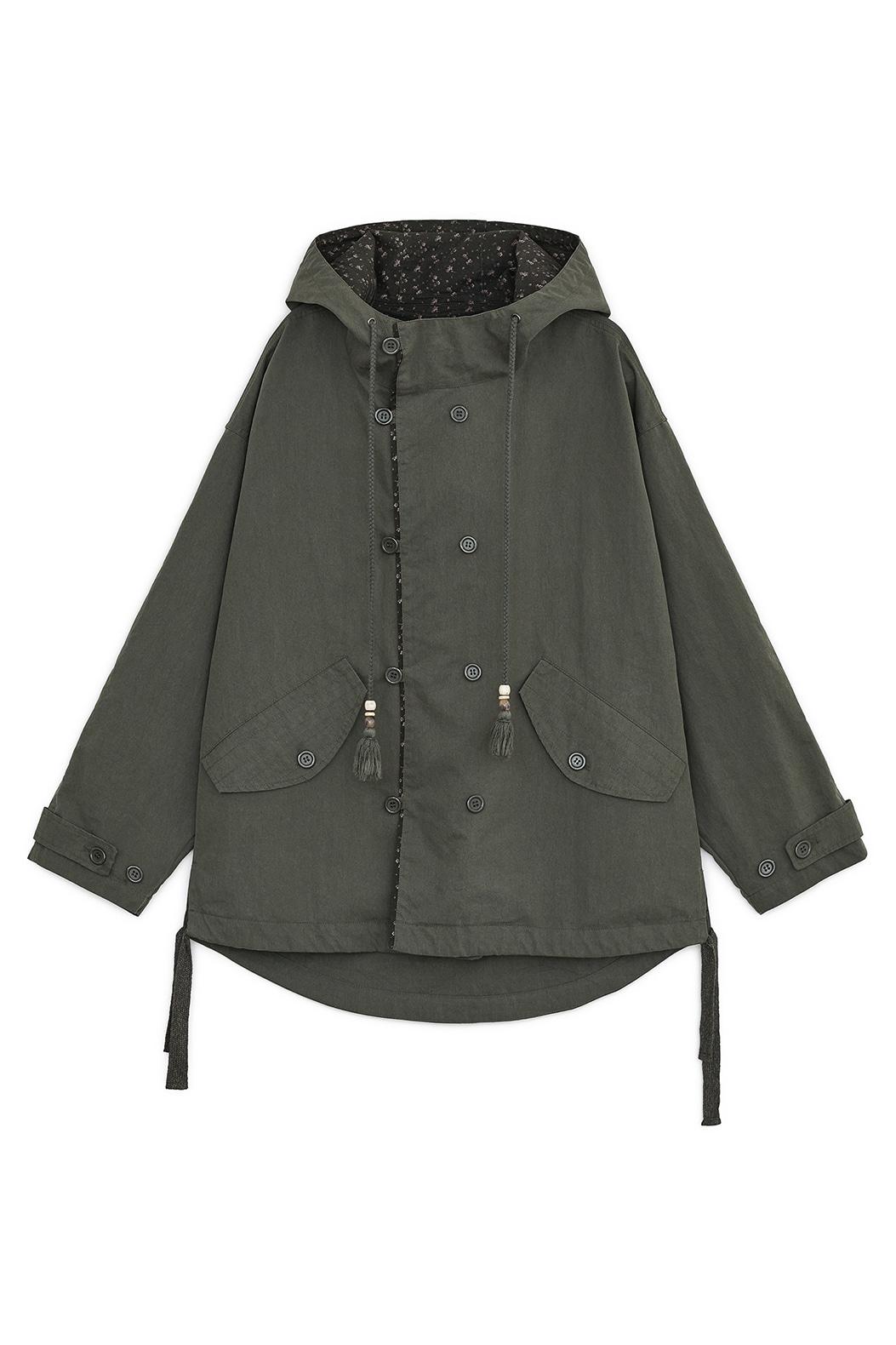 Washed field jacket (Khaki)