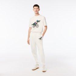 (남성) 라코스테 x 넷플릭스 크록 프린팅 트랙 조거 팬츠(XH9302-53G 70V)오프화이트