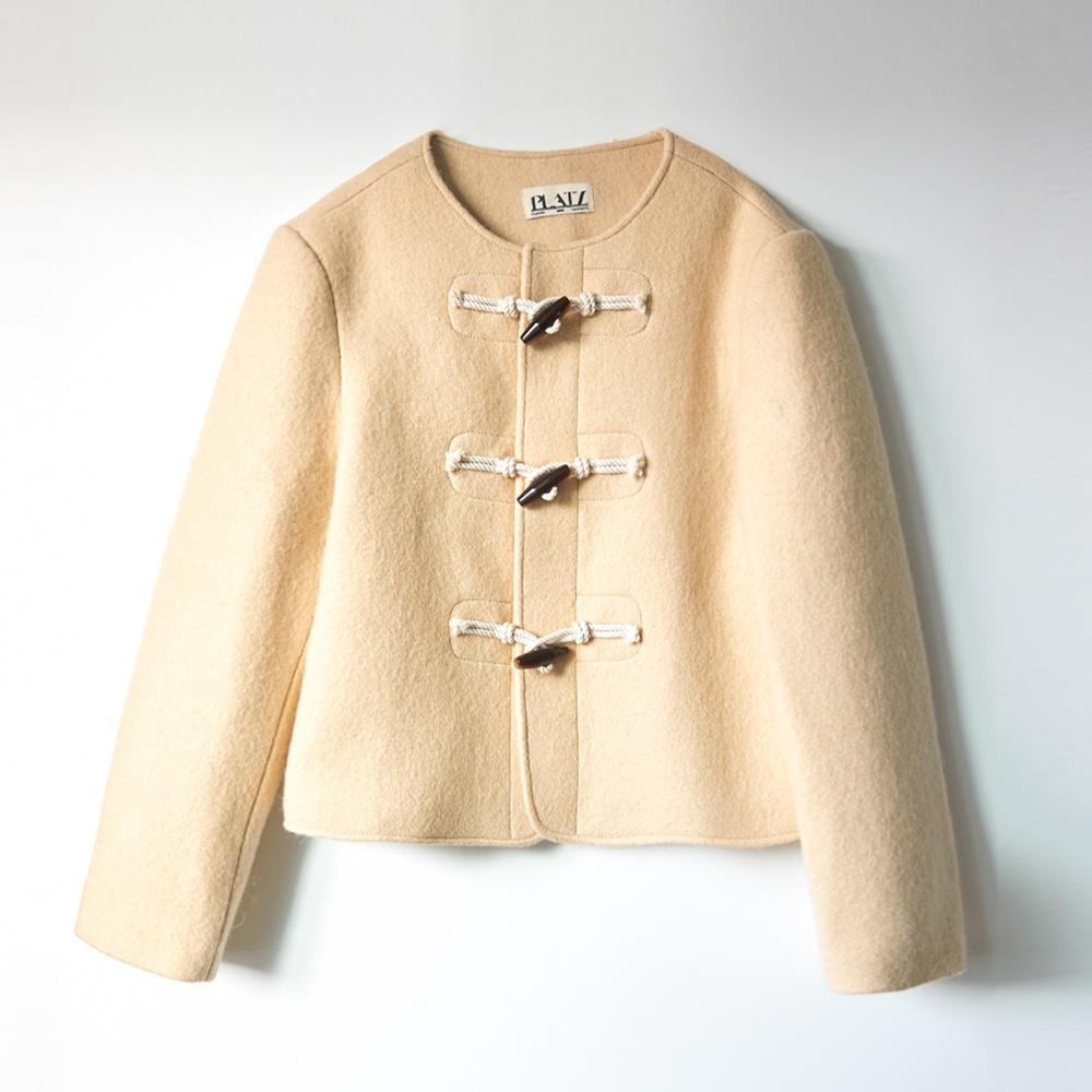 Edu Wool Duffle Jacket (Yellow)