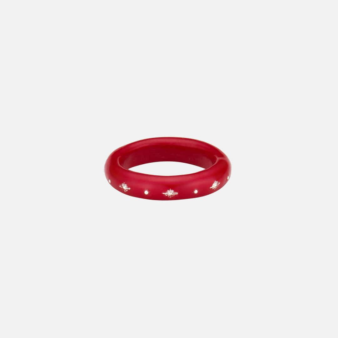 dazzling sky ring-red