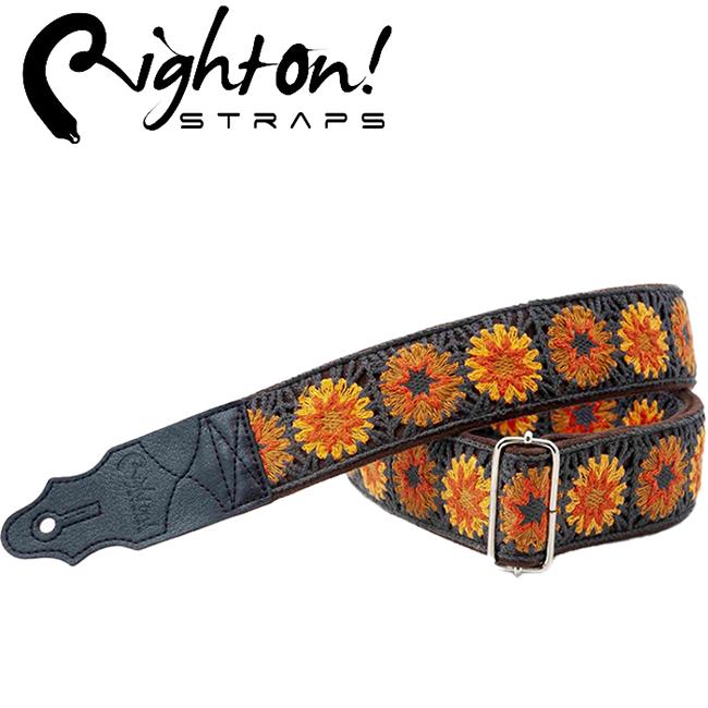 RightOn Strap - Talisman Crochet / 기타 & 베이스 스트랩 (Brown)