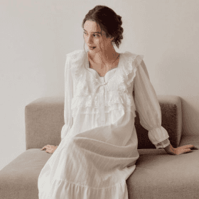 [바풀]바풀 LL44086-31 여성잠옷 순면 파자마 원피스 잠옷 홈드