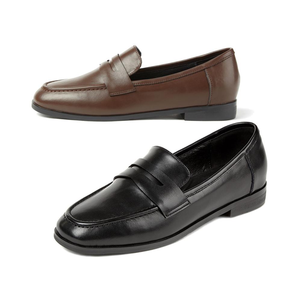 여성 소가죽 키미 클래식 페니 로퍼 - 3FN260/261