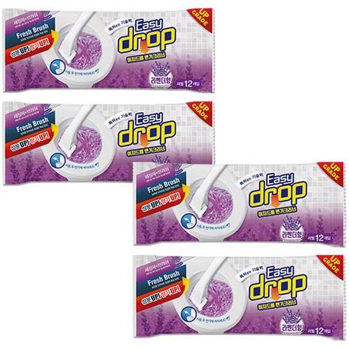 이지드롭 일회용 변기크리너 라벤더향, 4개 - 변기세정제 | 쿠팡