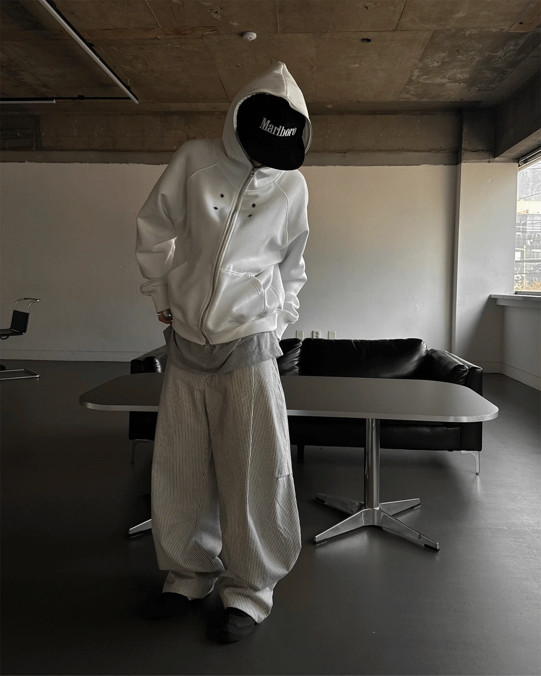 기모 아일렛 풀 후드집업 (남녀공용)