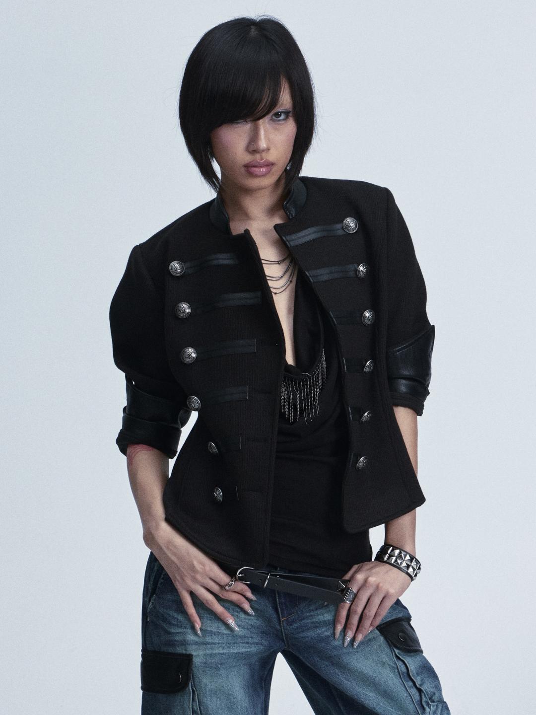 NONAME SPACE Unisex retro slightly loose fit cotton jacket