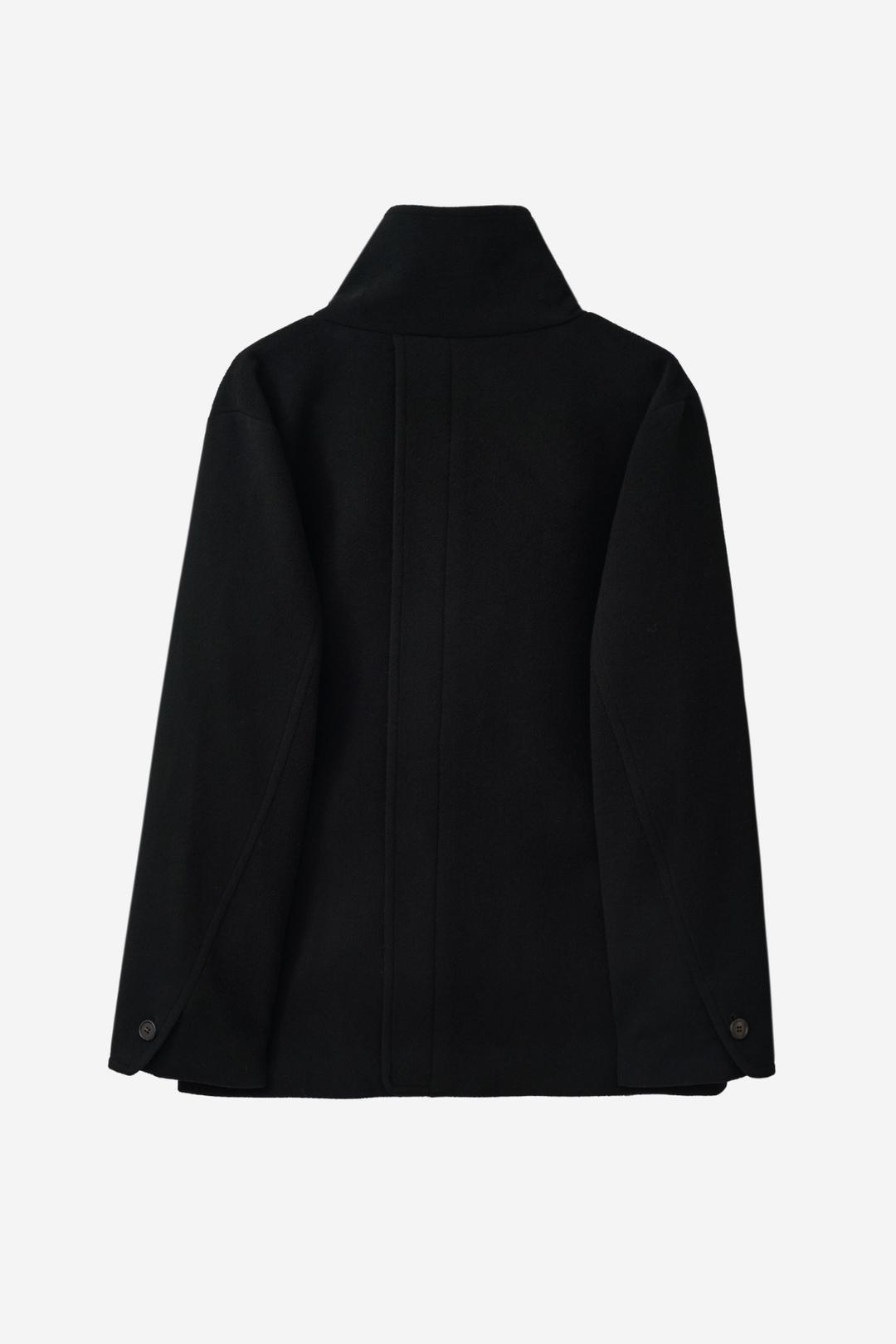 [POP UP ONLY] HALF DOUBLED COAT - CASH BLACK