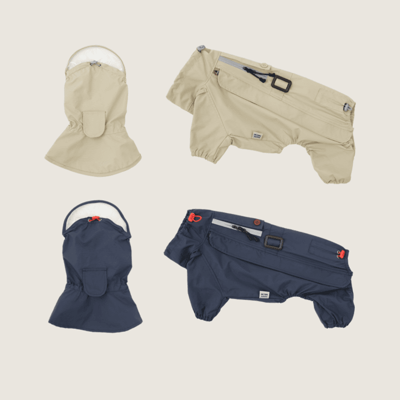 퍼피갤러리 트렌치 올인원 레인코트 2color (베이지/네이비)