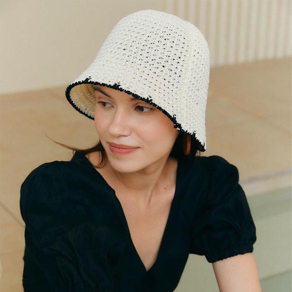 니트 벙거지 햇 H010_IVORY