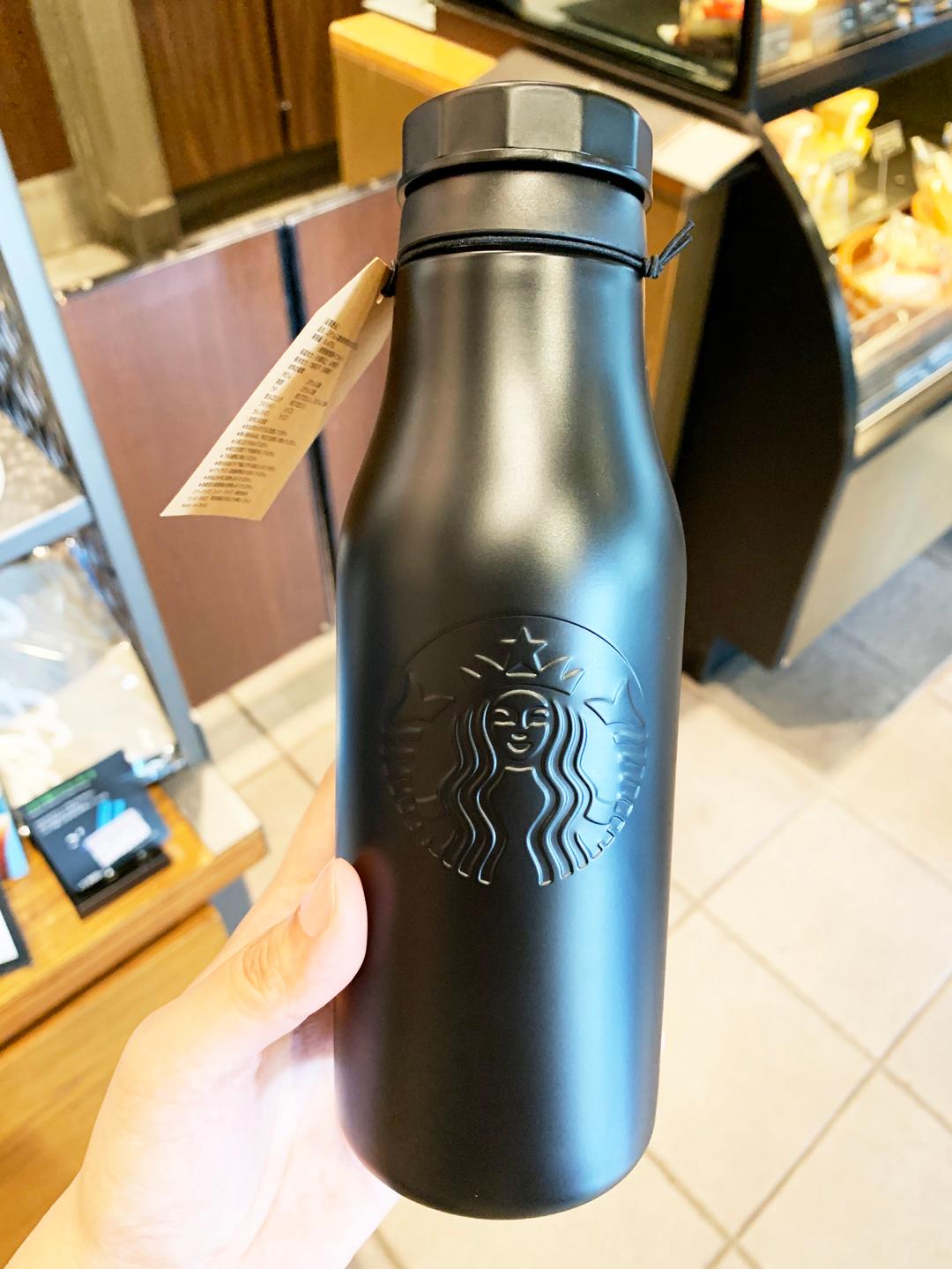 스타벅스 스테인레스 로고 보틀 매트 블랙 473ml